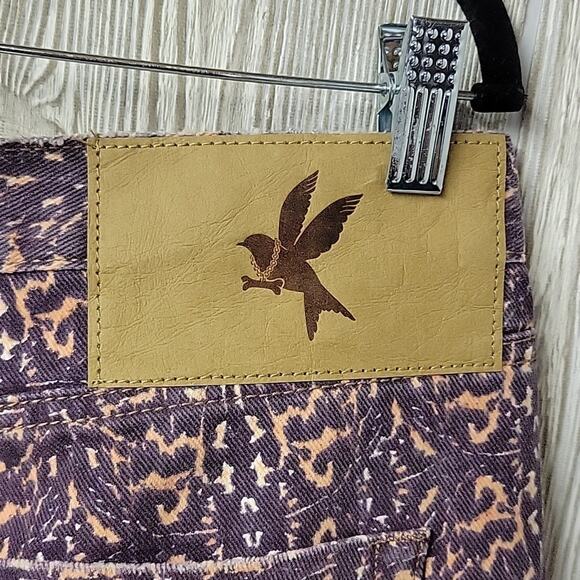 One Teaspoon Azteca Leopard Tapered Denim Jeans Womens Size 29 NWT - Picture 7 of 15